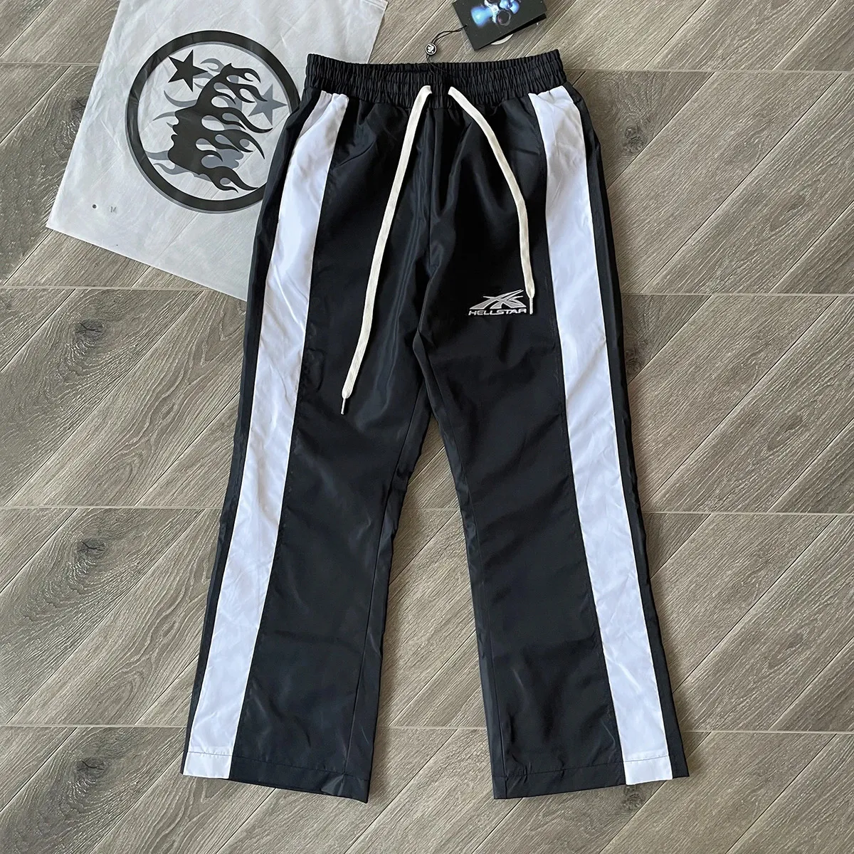 Mężczyzn Pants Hellstar Studios Track Casual Trackpants z bocznymi paskami 231117