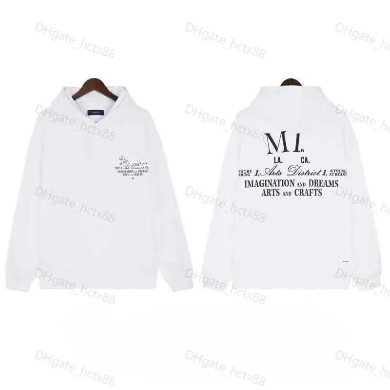 Heren hoodie Designer Amirs trui hoodies Sweatshirt Hip Hop amirss Brief Print Tops Labels S-XL t2