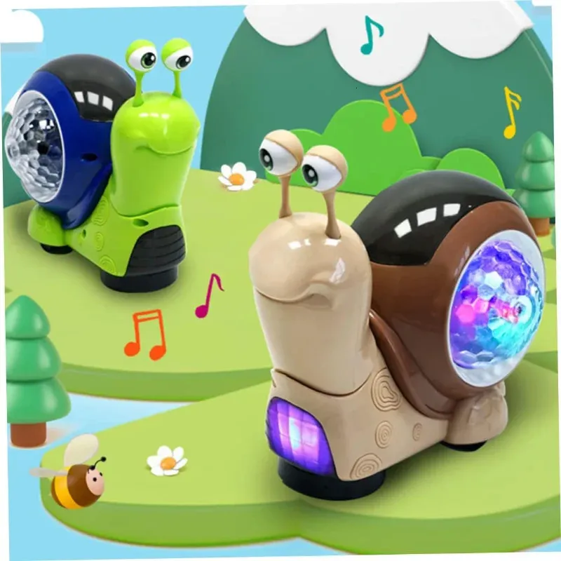 LED Rave Toy Wacging Nodowanie ślimaków Kids Fraylight Projektor Wobble Toys for Babies Educational Early Education Projectors 231117