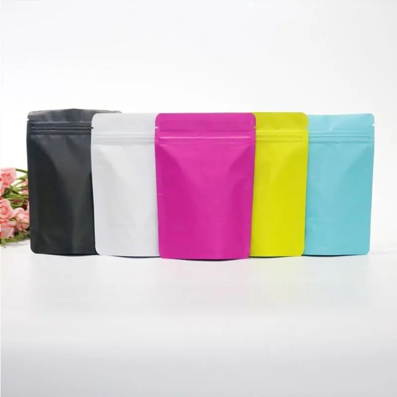 4x6 polegadas stand up cor sem imagem saco mylar com zip sacos de embalagem de plástico para chocolates Canra