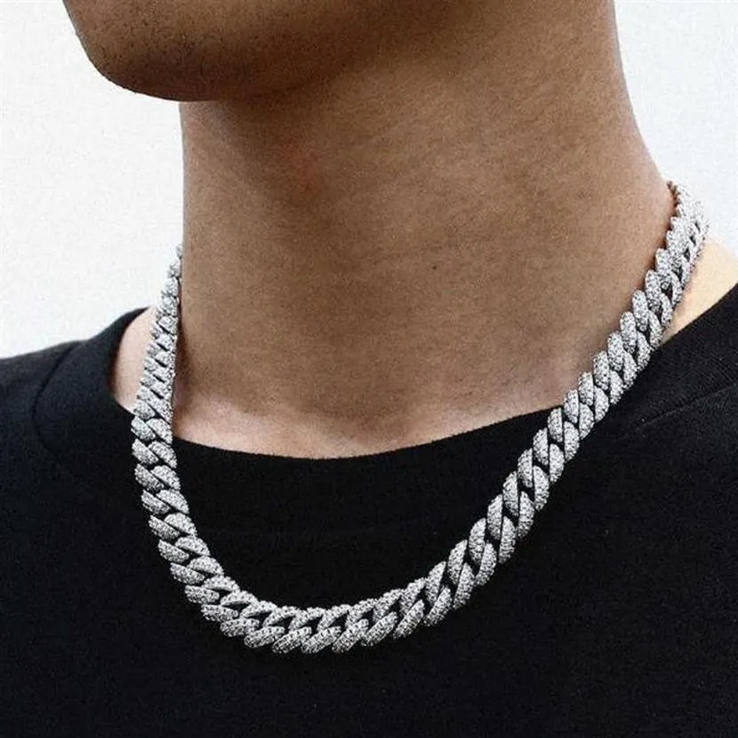 Diamond silver cuban link chain deals