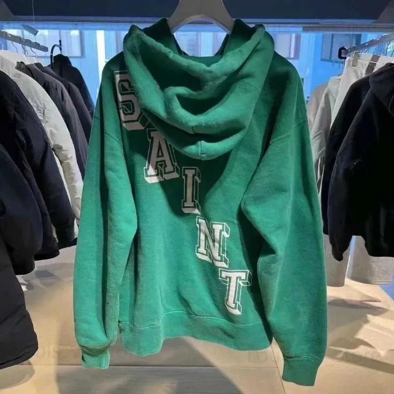 DHgate.com:Washed Green Saint Michael Angel Hoodie for Men DHgate.com:Washed Green Saint Michael Angel Hoodie for Men