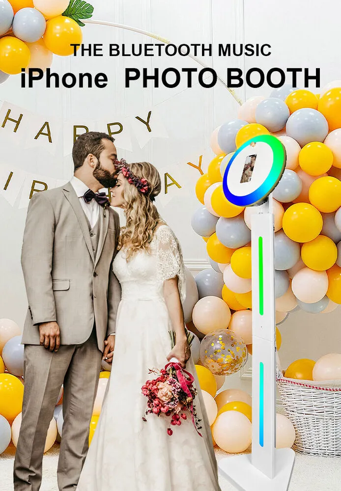 iPhone Fotoğraf Booth Bluetooth LED Selfie Machine Uygulaması İPhone 12 13 14 Pro Max için