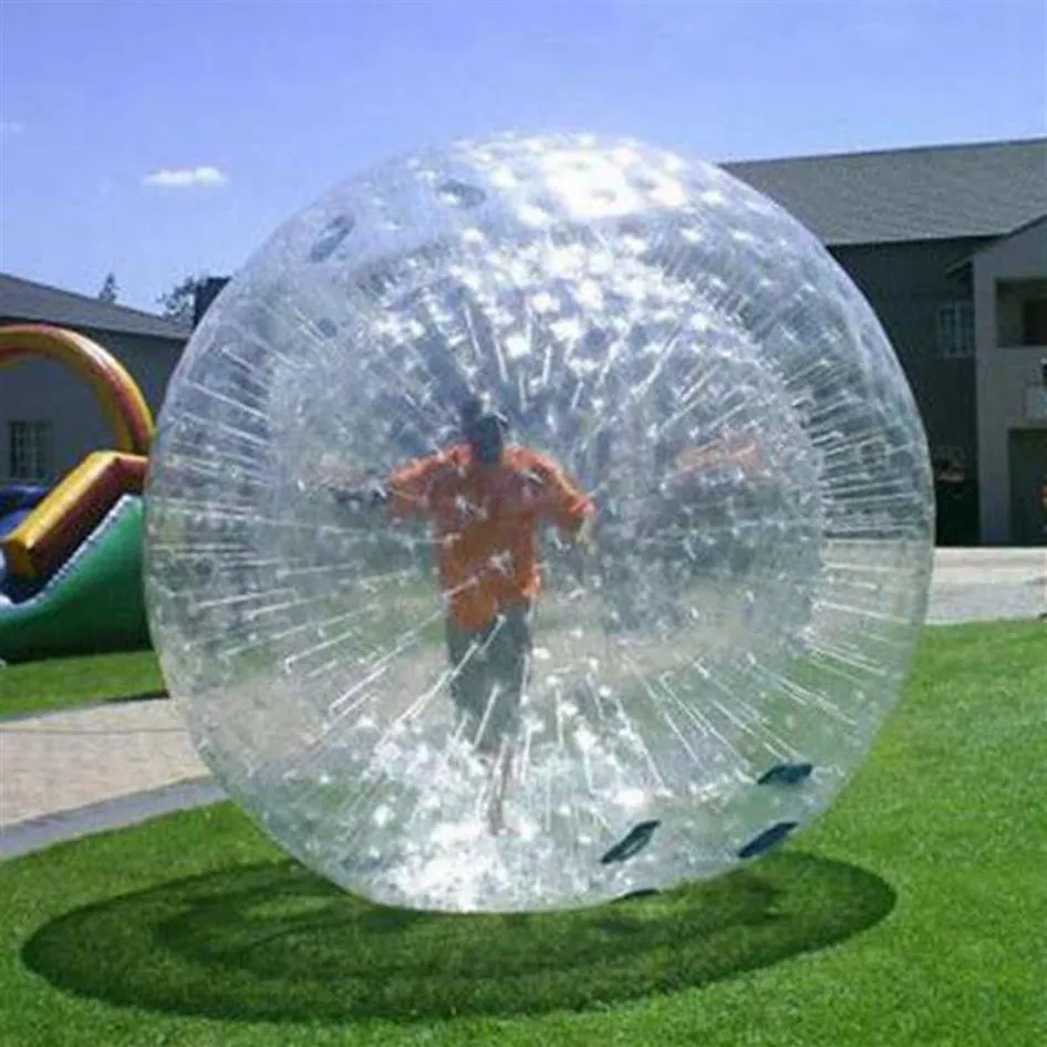 Zorb Ball Human Hamster Balls uppblåsbara för landvandring eller hydrovatten Zorbing -spel med valfri sele 2 5M 3M252S