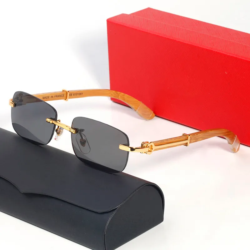 SPEXX Eyewear Retro Oval Sunglasses – Gold Frame With Faux Wood Temples – UV400, Unisex