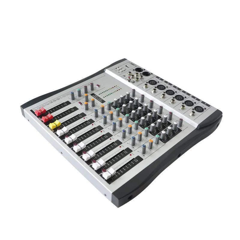 Freeshipping MX-600 6ch Mono 6-kanaler Godkvalitet Hot Sell USB Professional Audio DJ Mixer Owavt
