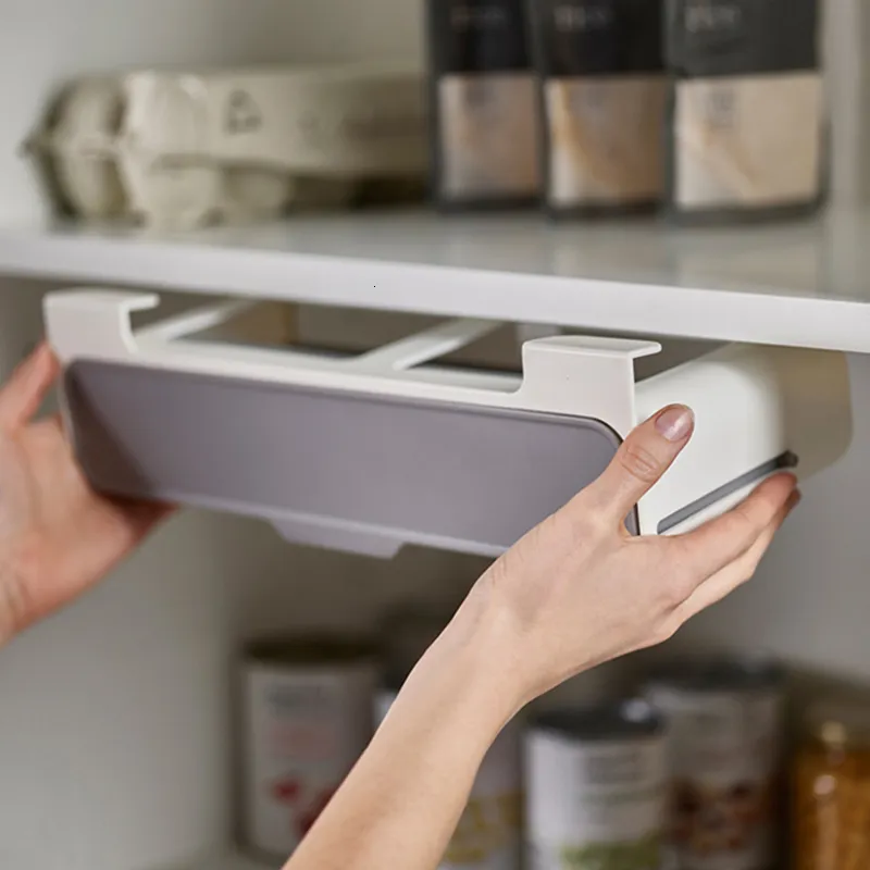 Organizer da cucina a parete, 4 unità di stoccaggio a parete, scatola di stoccaggio autoadesiva, organizer da cucina, organizer angolare per anta | Leroy Merlin