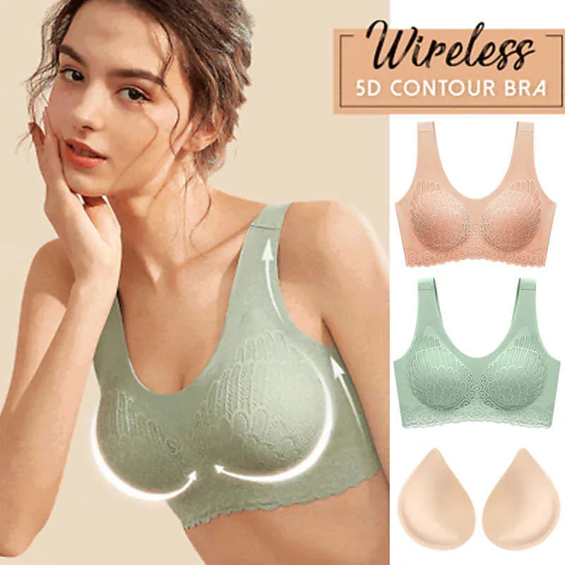 Bras 3pcs/Lot LaTex Wath Seamless Bra Women Push Up Offer Owning Gathers Latex 4.0 Female الحميمة بالإضافة إلى حجم Bralette 5D Dropshipping P230417