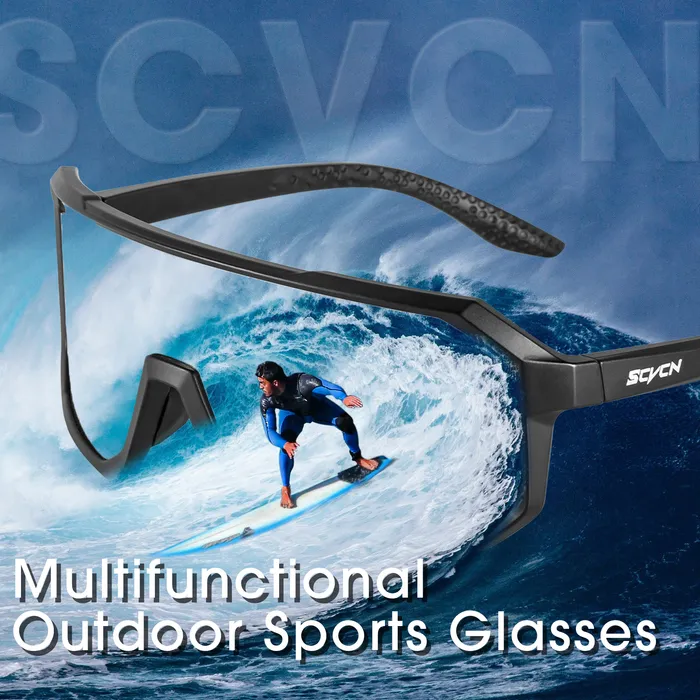 Lunettes De Sport Polarisées UV400 - Coupe-vent - Pour Vélo, Course, Ski, Pêche - Homme Et Femme