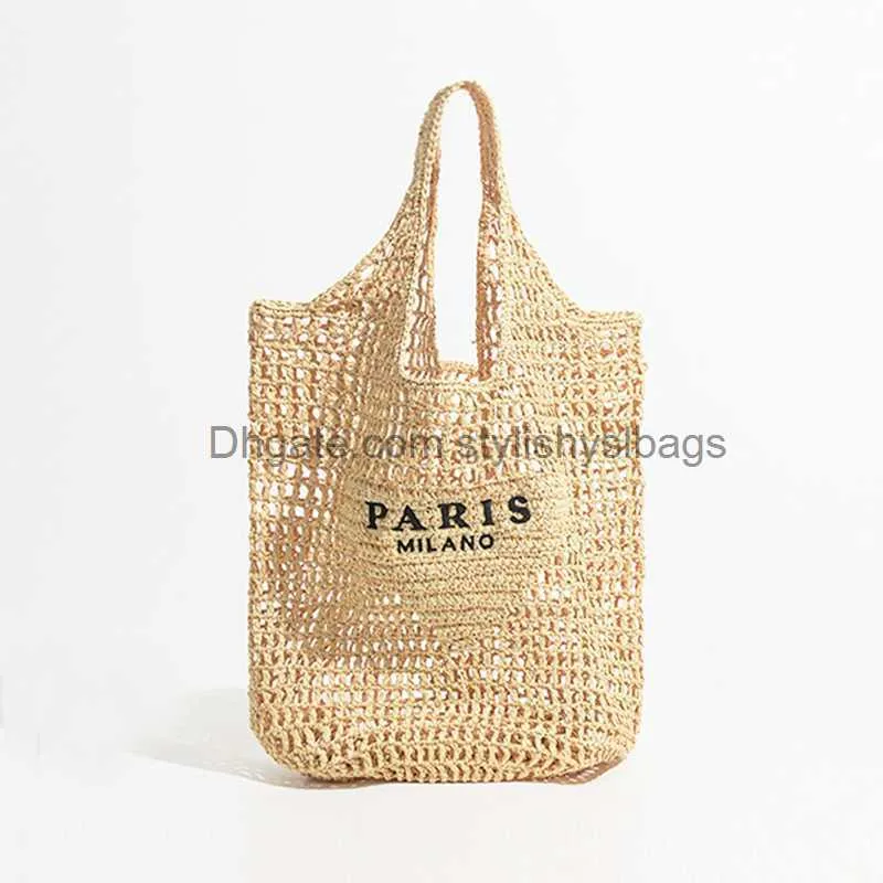 Stylishyslbags Designer Bags Luxury Design Women Plaited Raffia