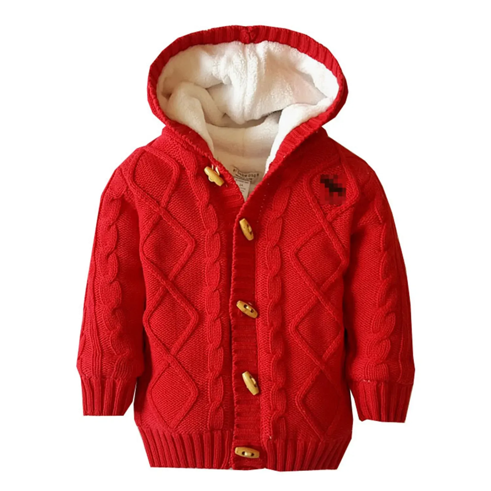 Pullover Kinderjassen Gebreid vest met lange mouwen Mode Effen kleur Gedraaid Ronde hals Winterjas met capuchon Ropa de 231115