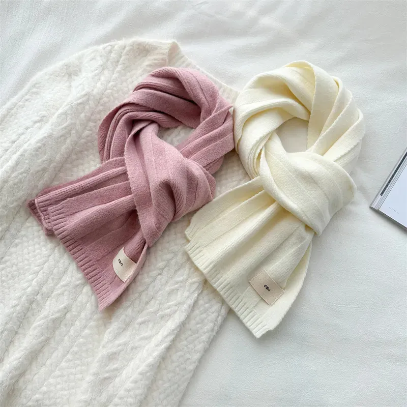 Lenços de malha emo cobertor neckerchief grosso pashmina inverno quente xale envoltório moda cachecol para mulheres cashmere poncho stoles 231117