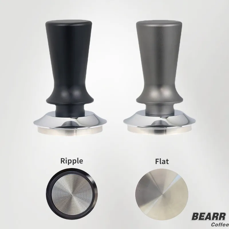 Tampers Profondeur réglable Tamper à café Calibré à pression constante Distributeur d'espresso Acier inoxydable Froce Tamper Barista Tools 230417