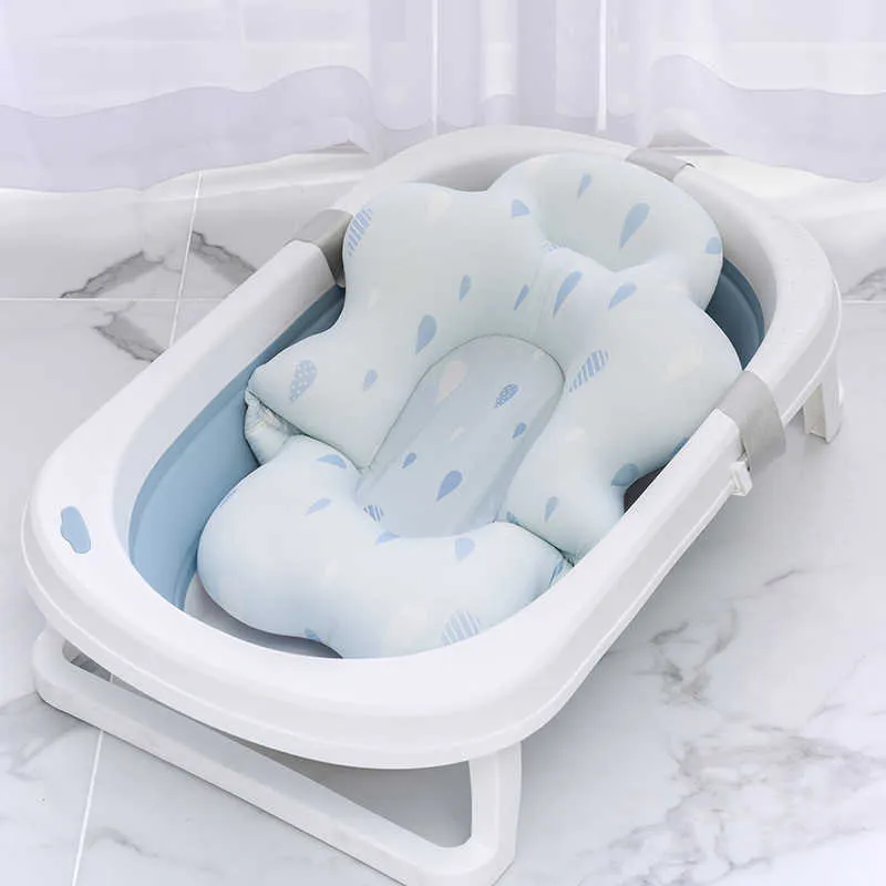 Badbuizen stoelen badkuip kussen accessoires draagbare pasgeboren anti-slip kussen stoel douche ondersteuning mat baby items p230417
