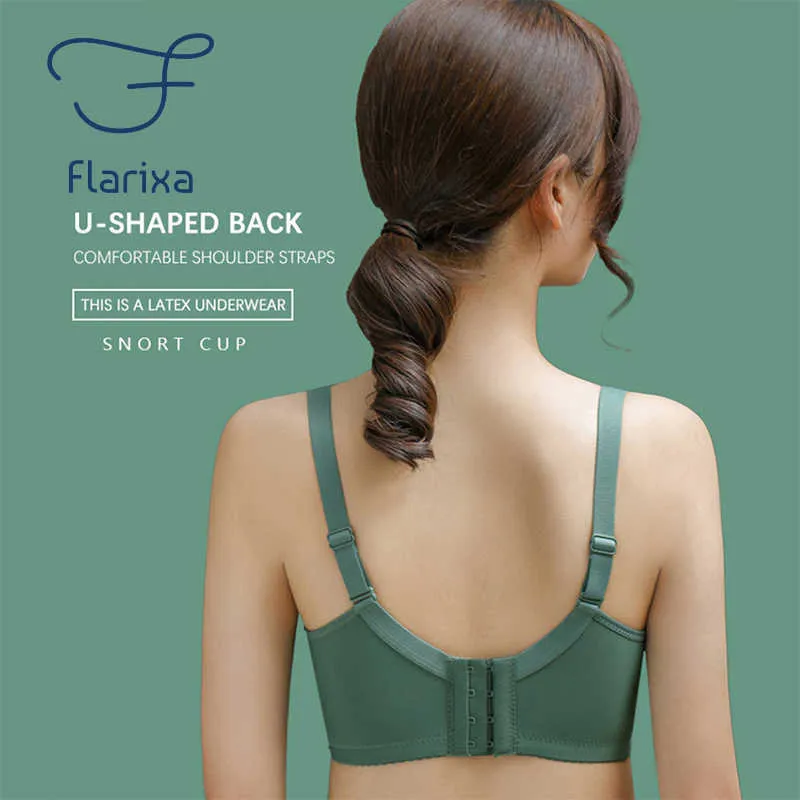 Bras Flarixa Sexy Lace Lingerie Plus Size Latex Bra Push Up Bra Wireless  Comfort Seamless Backless Bralette Low Cut Invisible Bra P230417 From  Mengqiqi04, $14.47