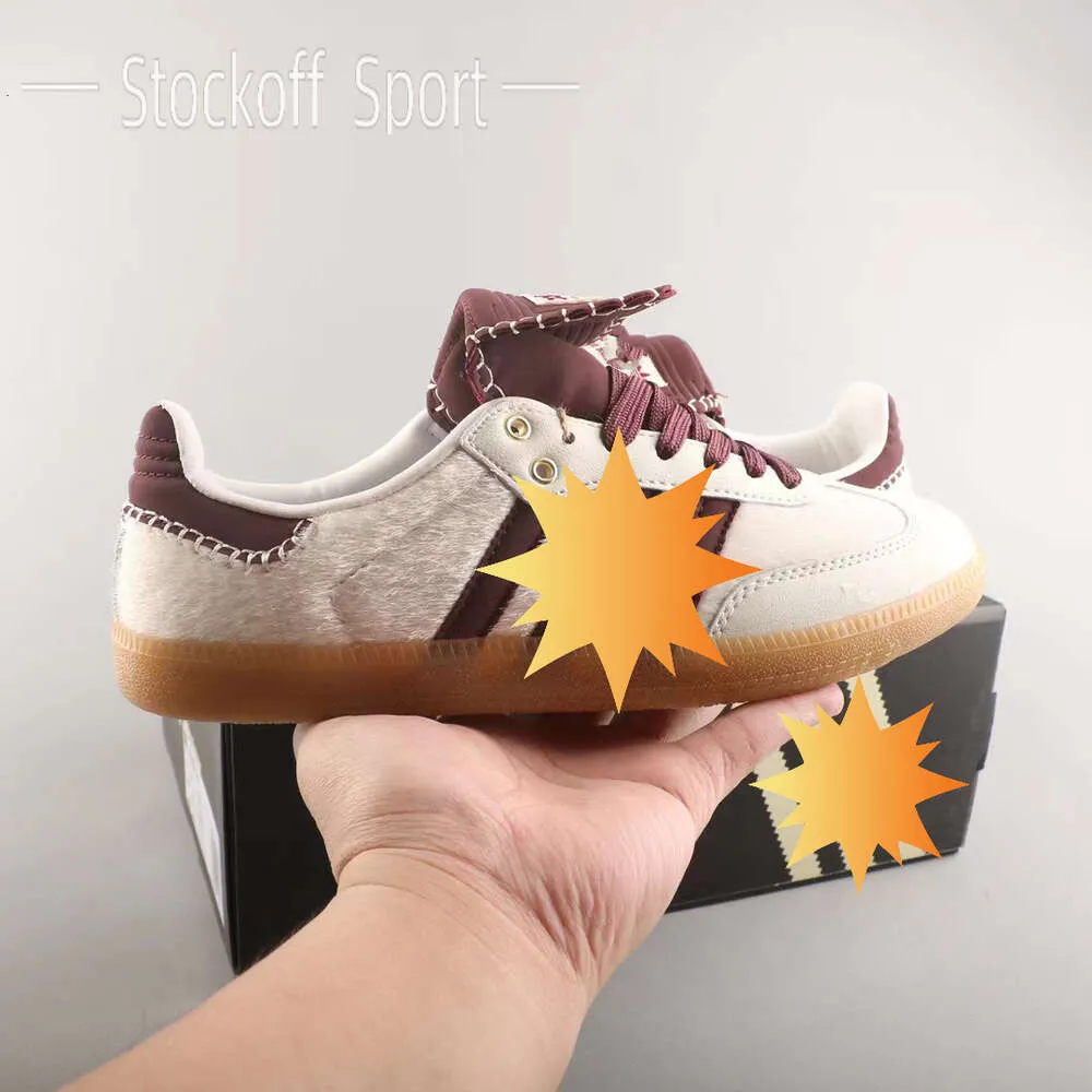 2023 Wales Bonner x Sam Bas White Brown Lace Designer Originals Men Women Sneakers Casual Shoes IE0586