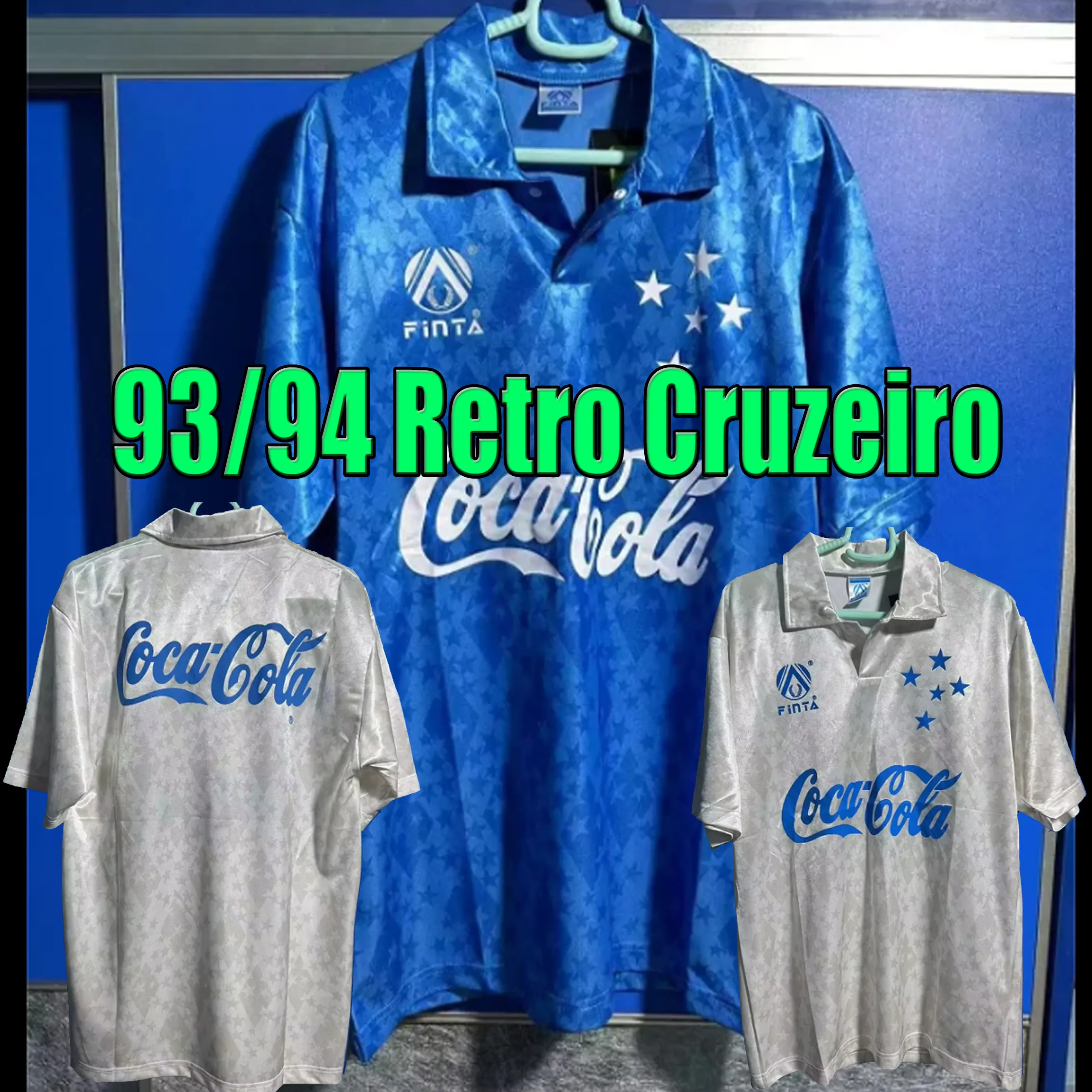1993/1994 Cruzeiro Retrot-shirt cerezo Belletti Home Away Football Jersey 93/94 Cruzeiro Classic Football Shirts