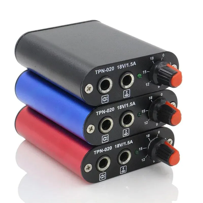 Mini Tattoo Power Supply 1pcs Professional Black/Red/Blue Power Supply For Tattoo Rotary Machine Gun Tattoo Tool