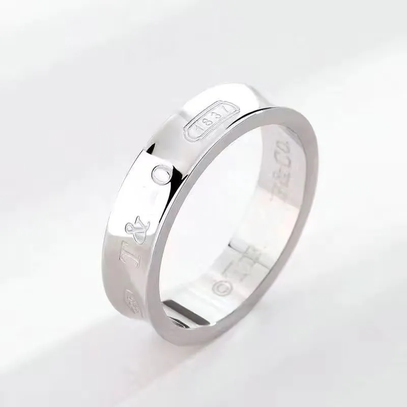 Designer ring for Women men luxury 1837 jewelry s925 Sterling Silver high quality fashion trend couple anniversary gift style T ring