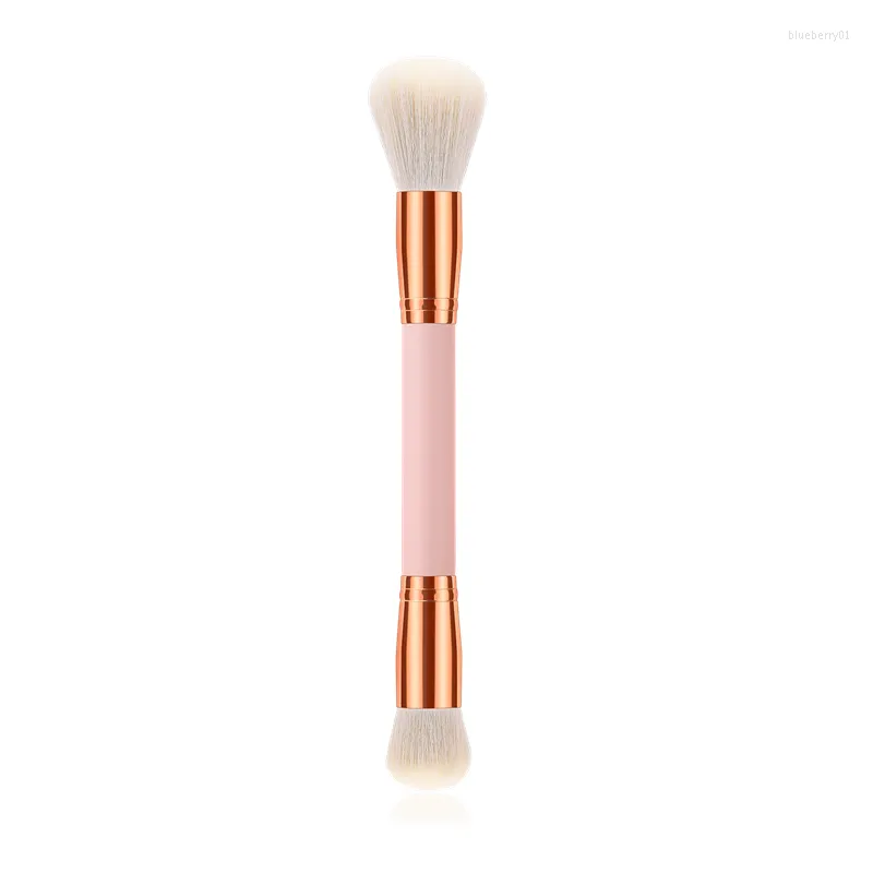 Pędzle do makijażu 1 szt. Profesjonalny podwójny cień do cienia do powiek podkładu twarzy Blush Beauty Tool