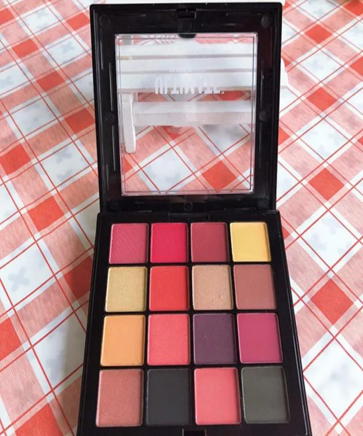 Drop 16colors ULTIMATE Shadow Palette Fard à paupières Shimmer Matte Maquillage Cosmétiques palette 2 Types en stock avec gift6953145