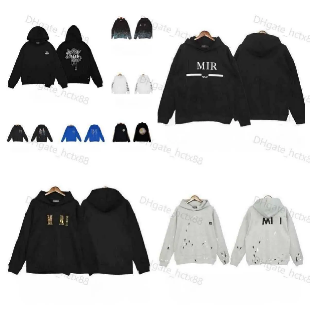 Heren hoodie Designer Amirs trui hoodies Sweatshirt Hip Hop amirss Brief Print Tops Labels S-XL fs