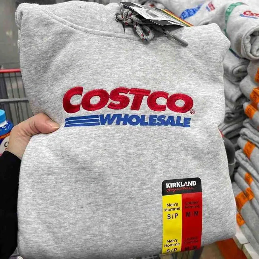 Hoodies Sweatshirts مقنعين للنساء في الرجال و Costco Winter كبير الحجم الجديد سترة جديدة فضفاضة على الطراز العادي الخريف العلامة التجارية