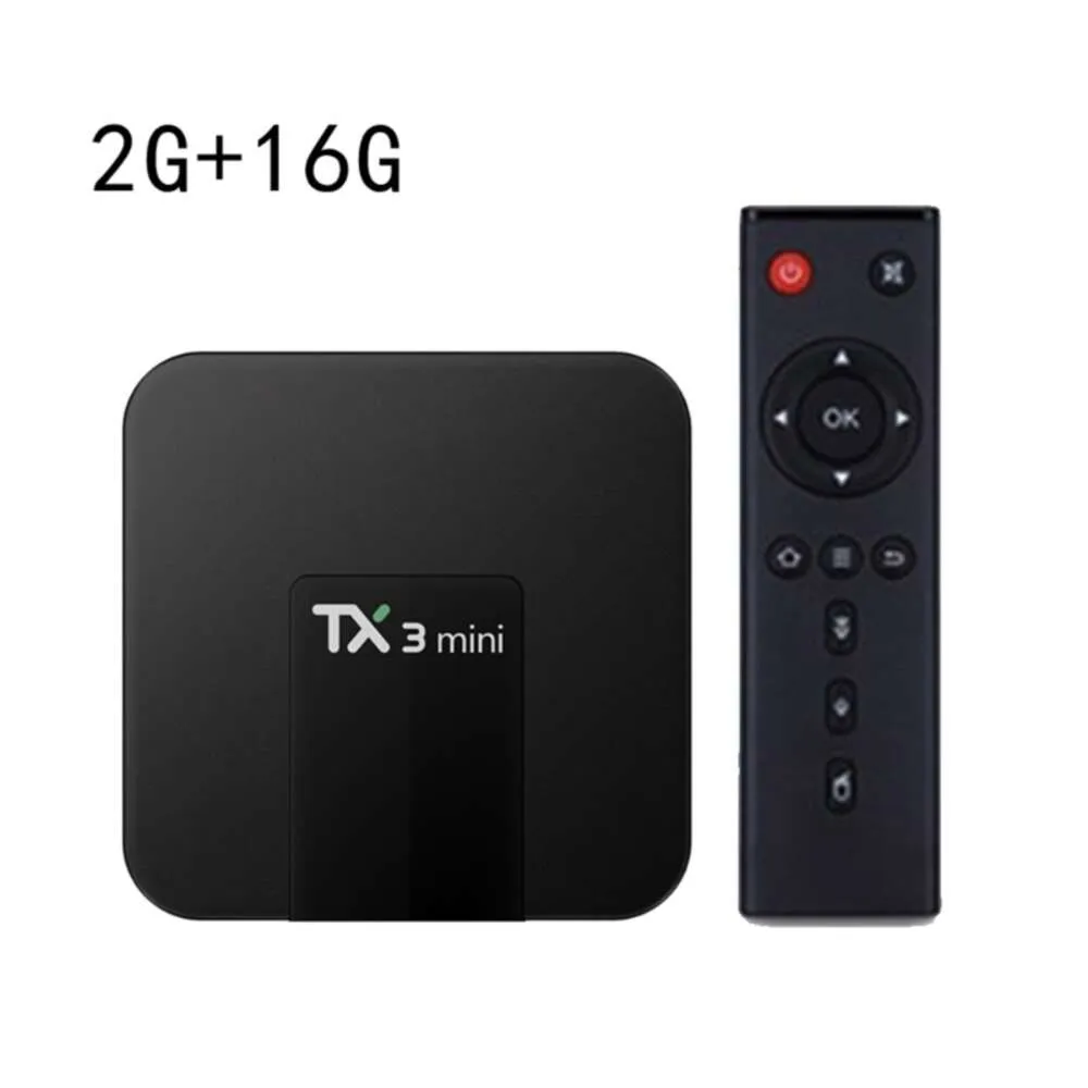 Nouveau Box Media Player TX3 Mini 2G + 16G BT4.0 2.4 + 5Ghz décodeur pour Android10 M76A