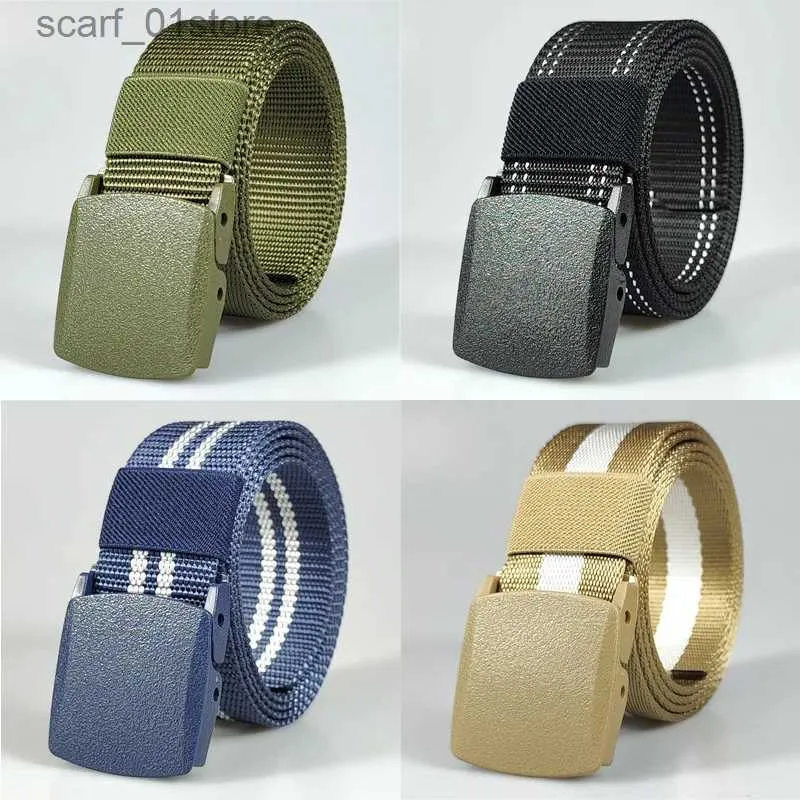 Riemen Hoge Kwaliteit Automatische Gesp Nylon Mannelijke Leger Tactische Heren Riem Militaire Taille Canvas Riemen Outdoor Tactische Sportriem StrL231117