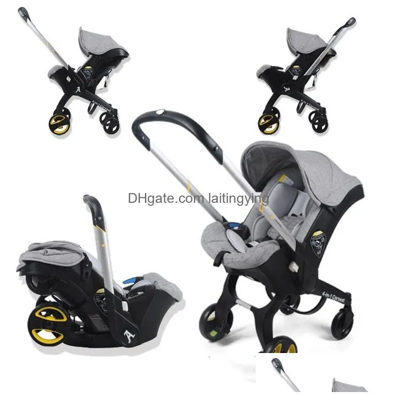 4 in 1 carseat stroller bron baby carriage travel system folding portable cart with car seat comfort 0-4 years old strollers222n