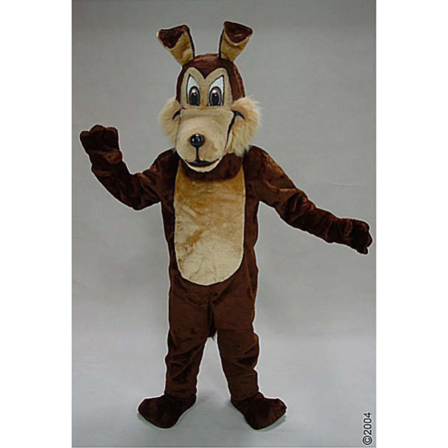 Halloween Coyote Mascot Costume Plush Bunny Kostum