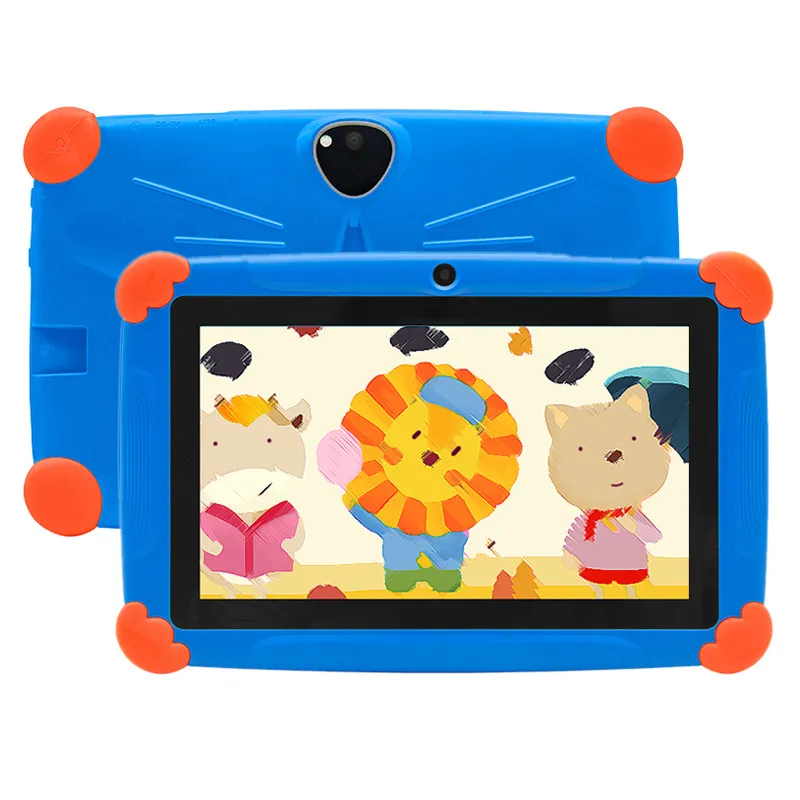 Tablet PC para crianças 1GB RAM 8GB ROM WIFI Android Câmera dupla Aprendizagem inteligente 7 polegadas K77