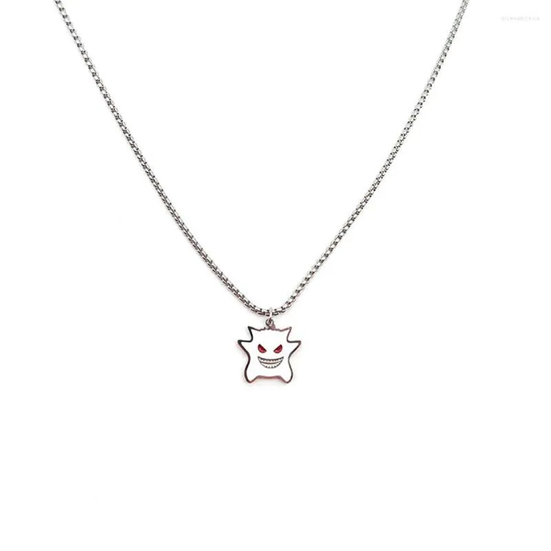 Pendentif Colliers Petit Diable En Acier Inoxydable Collier Mâle Et Femelle Marée Hip Hop Personnalité Couple Rue Chandail À Capuche Chaîne