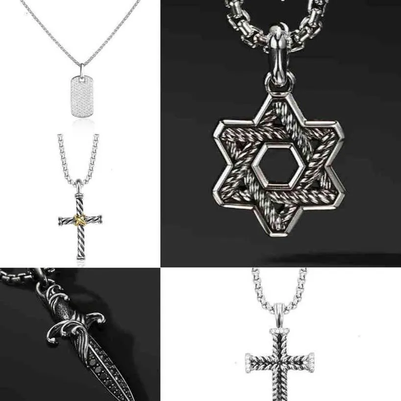 Halsband kvinna dy halsband sliver smycken diamant designer smycken män halsband populära svart onyx petite vintage hip hop kedja 191m