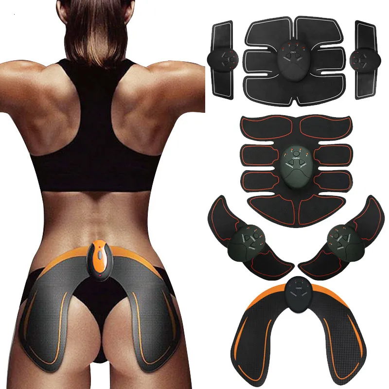 Cintura dimagrante stimolatore muscolare EMS Wireless ABS Allenatore addominale Toner Body Fitness Hip Shaping Patch Dimagrante unisex 230417