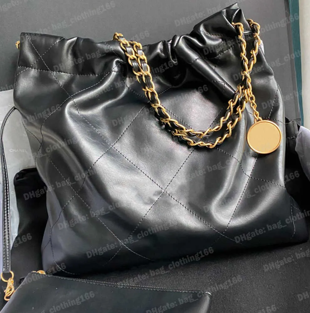 Сумки на плече 22 подлинная кожаная дизайнерская сумочка розовые кошельки Дизайнеры лишние способность алмазной стеганые стеганые металлические сумки сумки CC Back Black