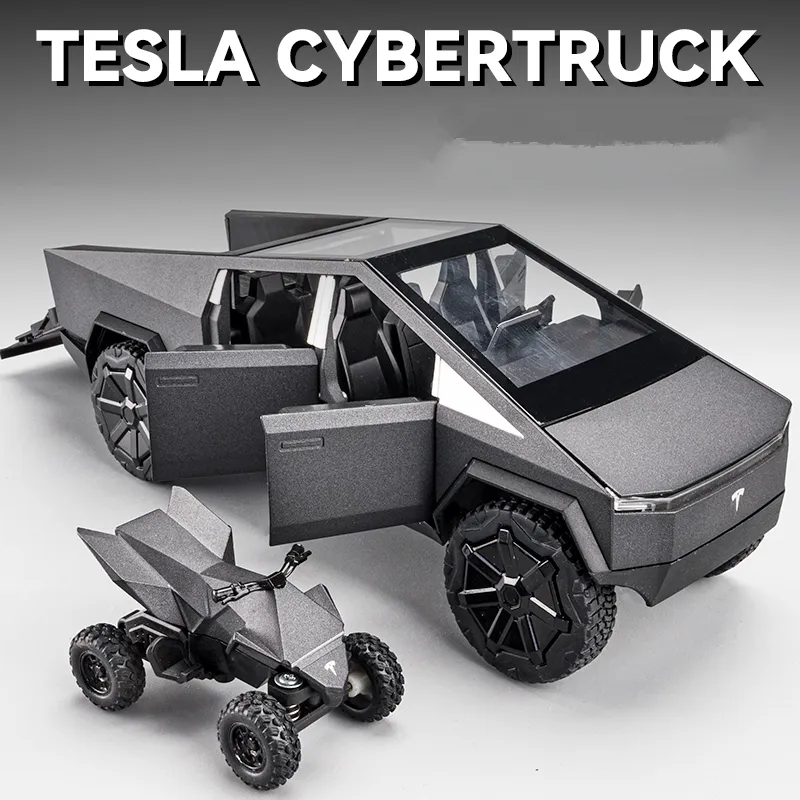 Mini Auto 1: 24 Simulation Tesla Modèle Y Suv Alliage Voitures Joue