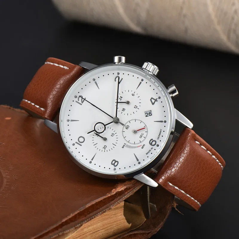 Men's multi-function watch 43mm stainless steel watch Sapphire luminous watch Business leisure luxury watch