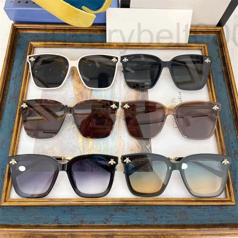 Designer de óculos de sol Novo tricolor Sunglass Ins Square Sun Glasses Jip1