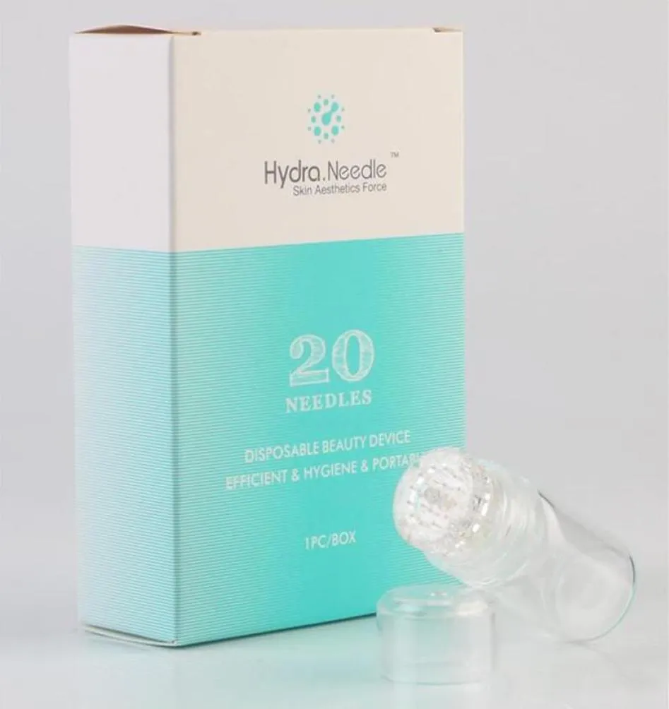 Hydra Needle Skin Aesthetics Force 20 Needles Disposable Beauty Devices Mesotherapy Hypoallergenic 24k gold plated microneedles6949498