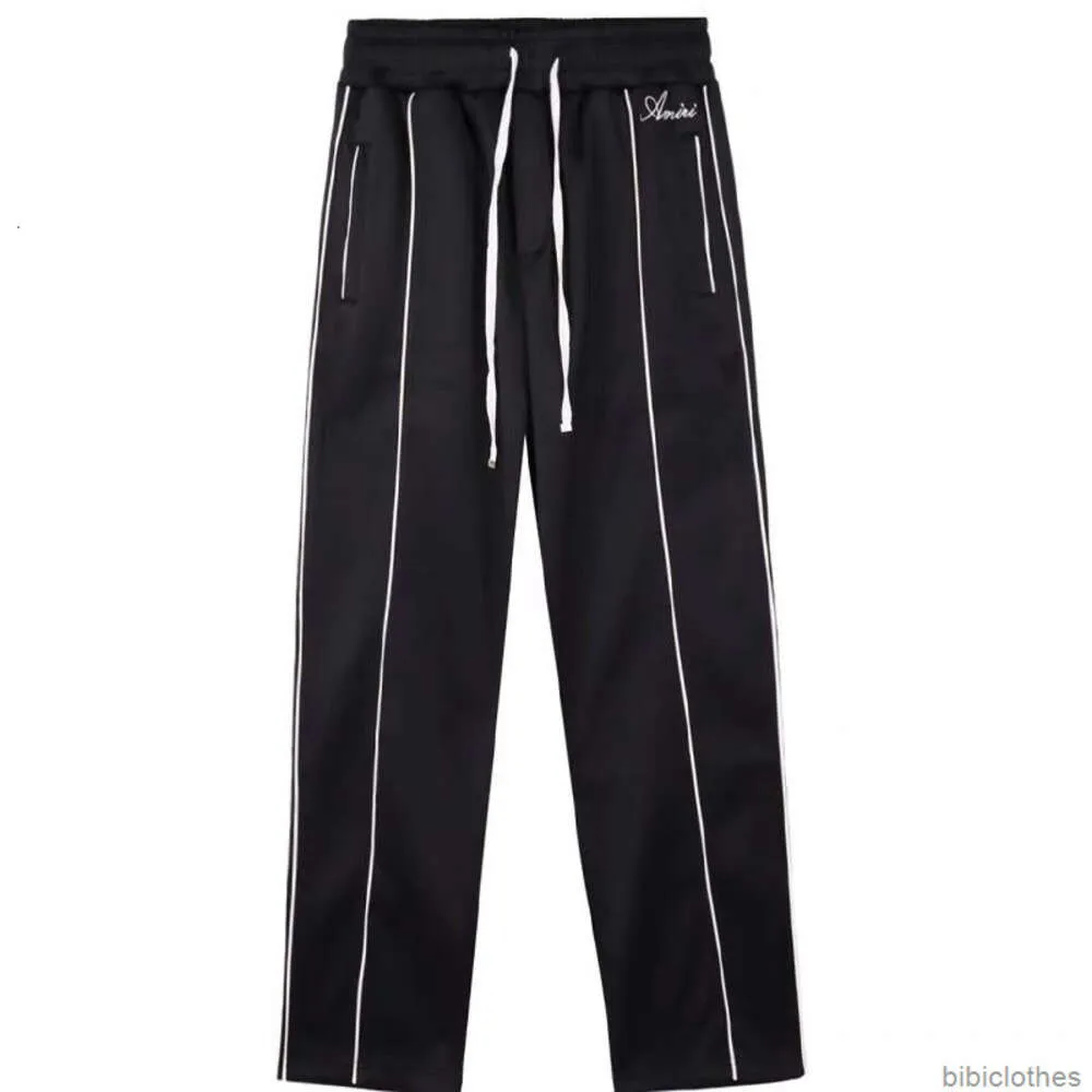 Designers casual pant streetwear byxor svettbyxor amires amerikansk remskydd byxor män kvinnor lös rak rör mode varumärke street dans hip hop casual sp