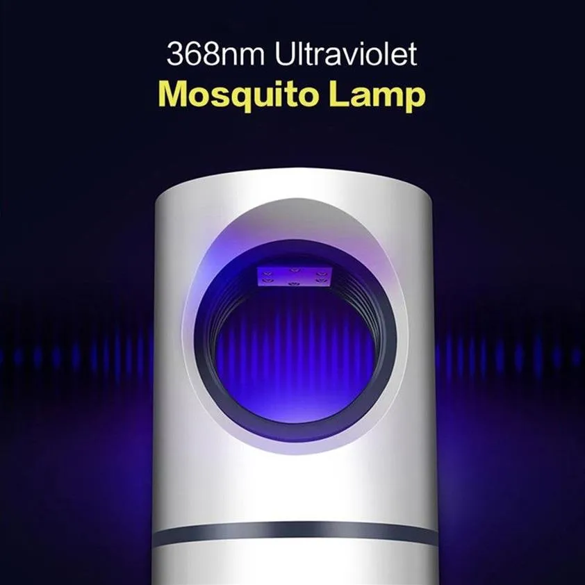 LED Pocatalyst 모기 킬러 램프 USB 전원 곤충 킬러 비 독성 UV 보호 임산부 A228C에 적합한 무음