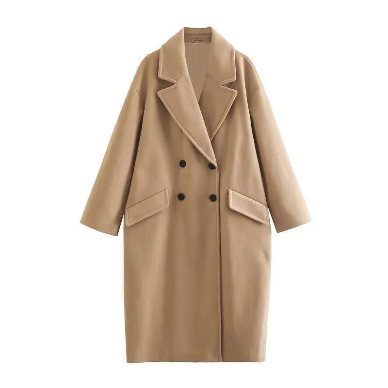 Elegant Womens Trench Coat - Autumn Winter Mid-Length