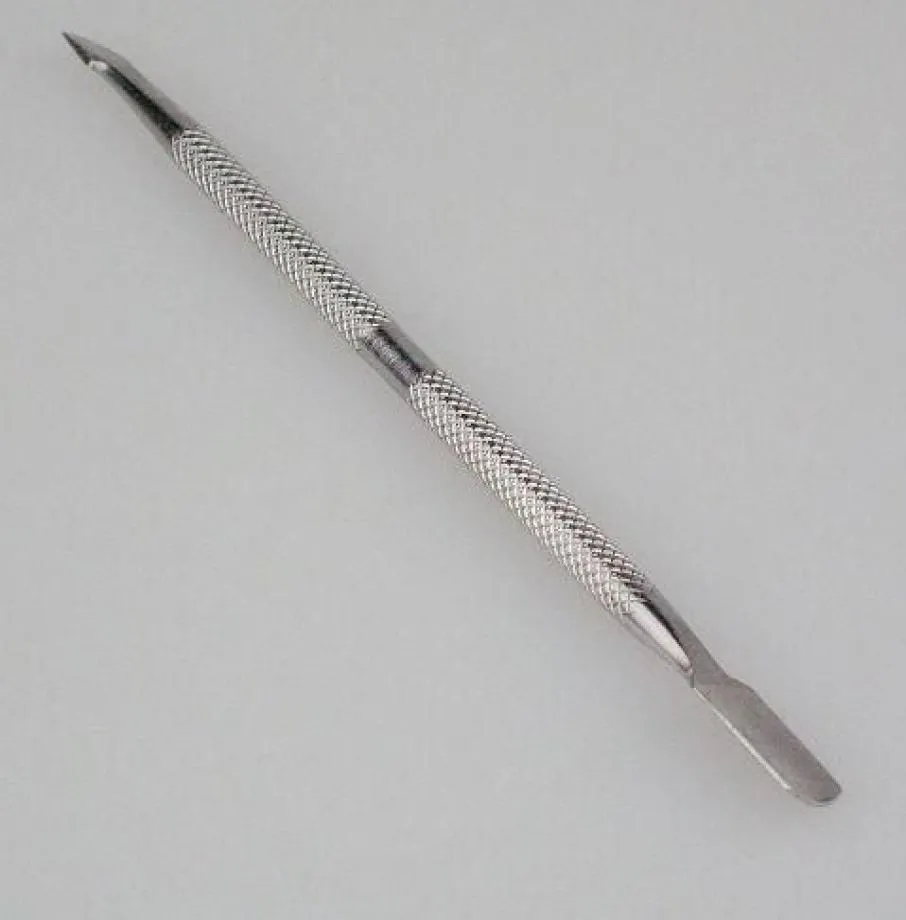 Empurrador de cutícula de metal redondo, aço inoxidável, profissional, colher sênior, 10 peças, limpador de unhas, manicure, pedicare, tts07, 123 mm2666374