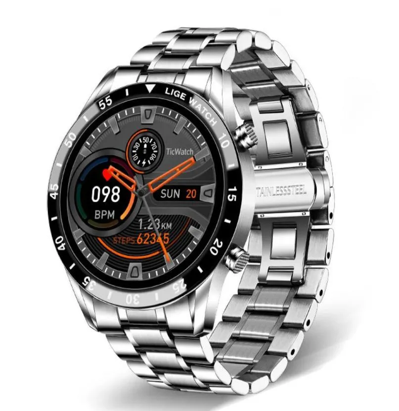 Luik 2021 Nieuwe Mannen Slimme Horloge Bluetooth Oproep Horloge Waterdichte Sport Fitness Smartwatch Voor Android Ios Smart Horloge Mannen box17169037214011