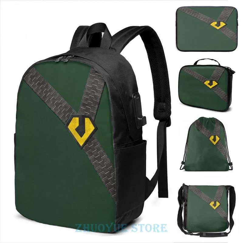 Rucksack Lustiger Grafikdruck Zentraedi USB Charge Herren Schultaschen Damen Tasche Reise Laptop