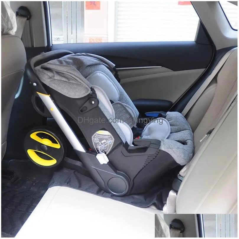 4 in 1 carseat stroller bron baby carriage travel system folding portable cart with car seat comfort 0-4 years old strollers222n