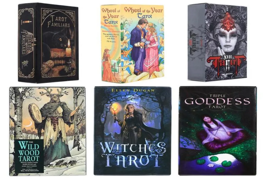 Classic Tarots Witch Rider Smith Waite Shadowscapes Wild Tarot Deck Board Game Cards With Colorful Box English Version Gift8684328