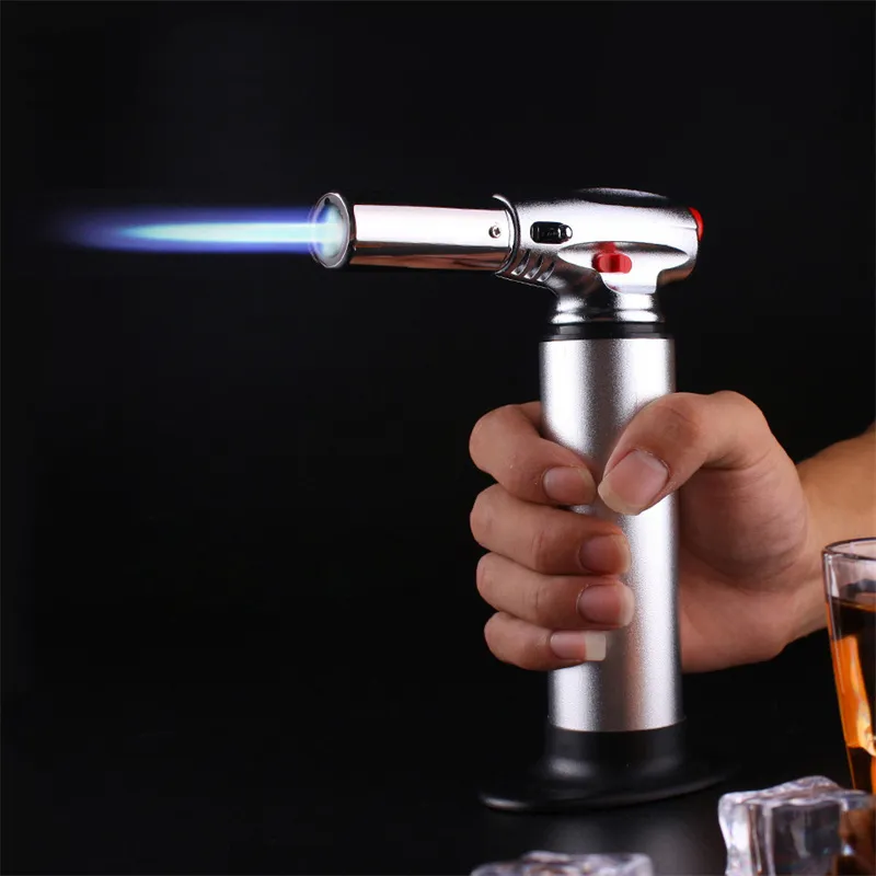 Large Fire Butane Scorch Torch Jet Flame Lighter 1300C Kitchen Torch Giant Heavy Duty Butane Refillable Micro Culinary Torch Self-igniting Cheapest Price