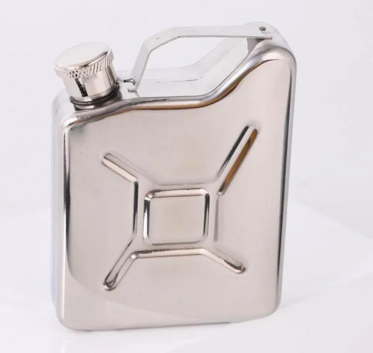 100pcs Praktyczne 5 uncji Jerrycan Oil Aluster Hip Flask Wine Pan Spanki szklanki stali nierdzewnej benzyna benzyna paliwa benzyna benzynowa Can5713690